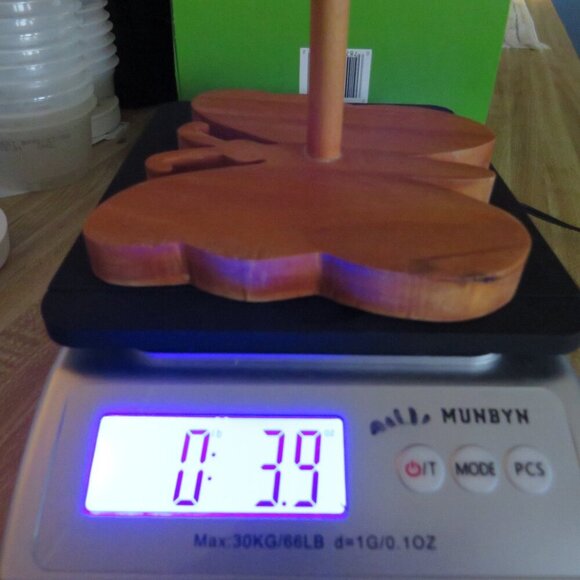 Butterfly Vintage Solid Wooden Hook Wall Hanger Kids Wooden unfinished - Picture 6 of 7